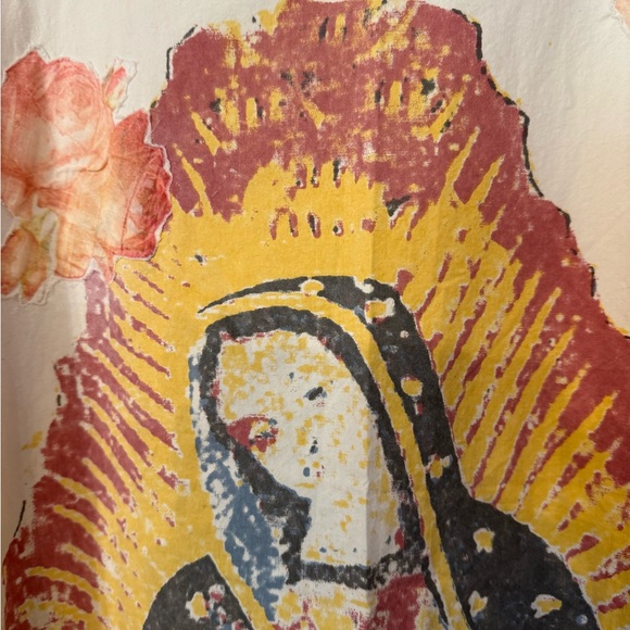 Magnolia Pearl Cream Dress with Pink and Yellow Print New never worn. - Picture 2 of 8